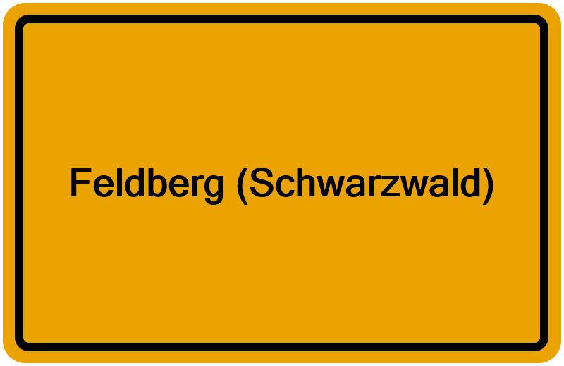 Handelsregisterauszug Feldberg (Schwarzwald)